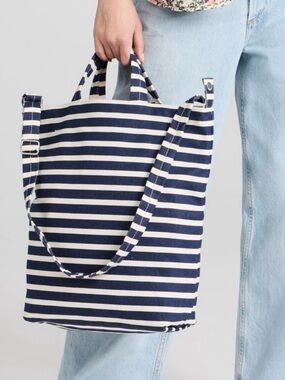 Baggu Zip Duck Bag - Navy Stripe